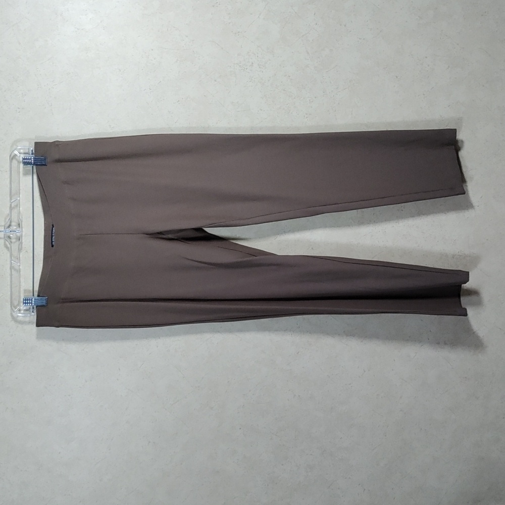 7136 Eileen Fisher greenish brown knit pull on pants S